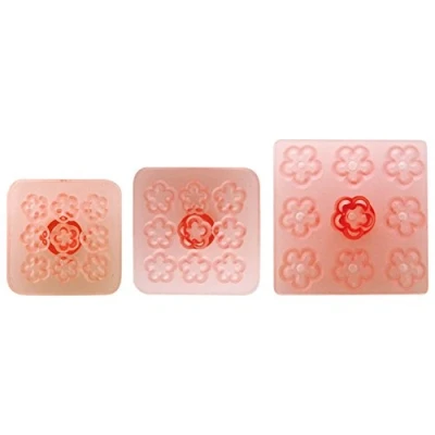 Image of PME 103FF050 JEM Multiple Daisy / Blossom Cutters, Set of 3, White, 17 x 2 6 cm