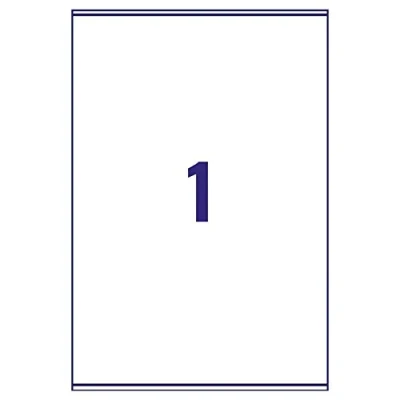Image of A4 Mailing Address Printer Labels Sheet 6 Per 100 Sheets 1 Box