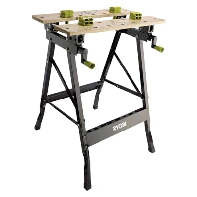 Image of Ryobi RWB02 Adjustable Folding Work Bench, Black