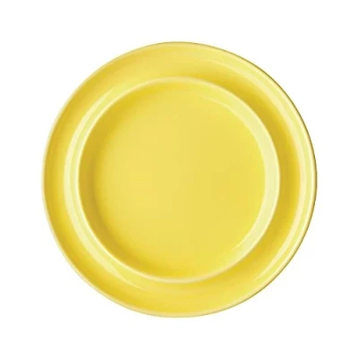 Image of Olympia Heritage Raised Rim Plates Yellow 203mm (Pack of 4)