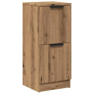 Image of vidaXL Sideboard 30x30x70 cm Artisan Oak Side Table/Cabinet Modern Storage Unit Engineered Wood for Living Room &amp; Bedroom