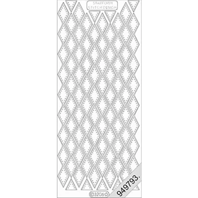 Image of Starform Transparent Stitch Design Peel Off Sticker 3206 in Gold