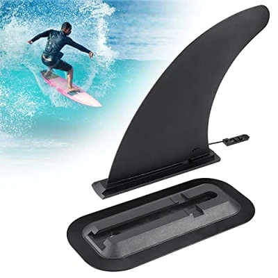 Image of Zocipro 9 Inch Removable Universal Surfboard SUP Fin with Base, Detachable Center Stand Up Paddle Board Replacement Fin, Nylon Safe Reinforced Fins for Long