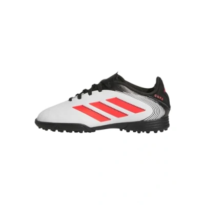Image of adidas Performance COPA PURE III League Unisex Moulded stud football boots for kids, Size: 4.5, White/lucid red/core black Synthetics