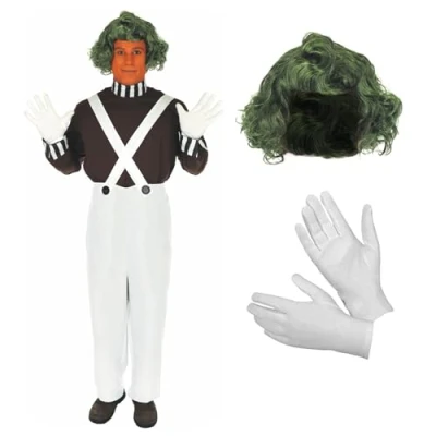 Image of Fun Shack Chocolate Factory Worker Costume Men, Costume, Adult Book Character Costumes Small