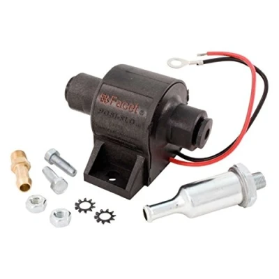 Image of Facet FEP04SV Posi Flo Electric Fuel Pump 1.5 4 Psi, Includes Clamps/Fittings