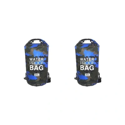 Image of Siepificius 2 Set Bag Surfing Waterproof Sack Leakproof Outdoor Rafting Boating Floating Blue 20L