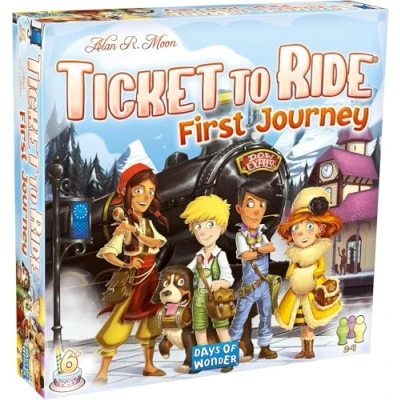 Image of Days Of Wonder Ticket To Ride First Journey Europe Board Game Ages 6+ For 2 4 Players Average Playtime 15 30 Minutes