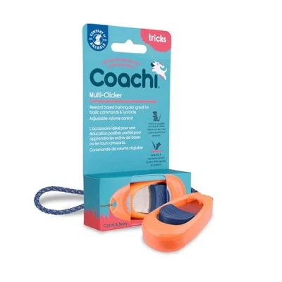 Image of Coachi Multi Clicker, Dog Accessory, Volume Control with 3 settings, Easy to Click, Adjustable Wrist Strap, For Training, Including Sensitive Dogs and Puppies