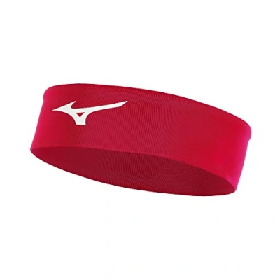 Image of Mizuno Player Headband, Red, One Size Fits Most