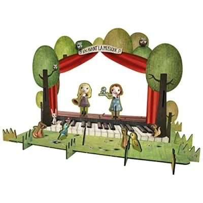Image of Avenue Mandarine Ref CO117O Puzzle Decor 3D Scene Playset Small Stage 3 Characters &amp; Set to Assemble, Puzzle, 36 x 28 26cm, Suitable for Ages 4 6+