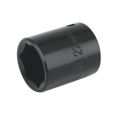 Image of Sealey Premier Impact Socket 22mm 1/2&quot;Sq Drive