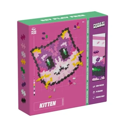 Image of Plus Kitten Number Puzzle Games Girl 5 Years Female Educational Or Older Children 500 Pieces