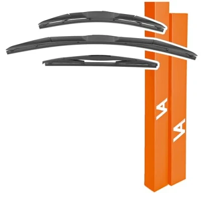 Image of VIA ALBION® Wiper Blades for: NISSAN MICRA Mk4 (2011 2016) All Weather Front &amp; Rear Wipers Set