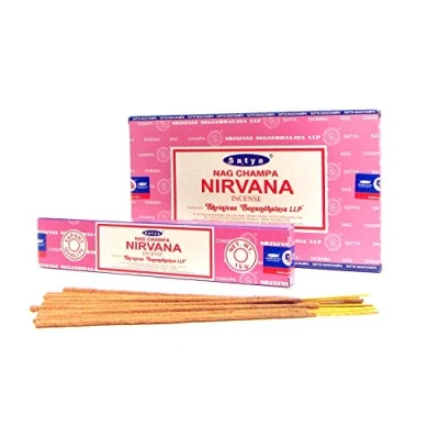 Image of Nirvana Incense Sticks Satya Nag Champa Room Aroma Joss Stick