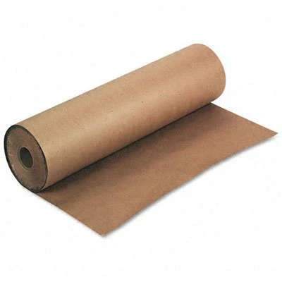 Image of 750mm x 10M Pro Plast Branded ® Brown Kraft Wrapping Paper Roll 88gsm 10 METRES