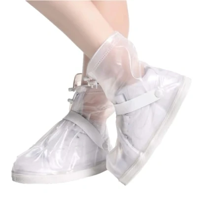 Image of Sepikvin Shoe Covers, Waterproof Lightweight Non Slip Overshoes Can Keep Your Shoes Dry for Cycling Bowling Walking in Rain and Snow (Small, White)