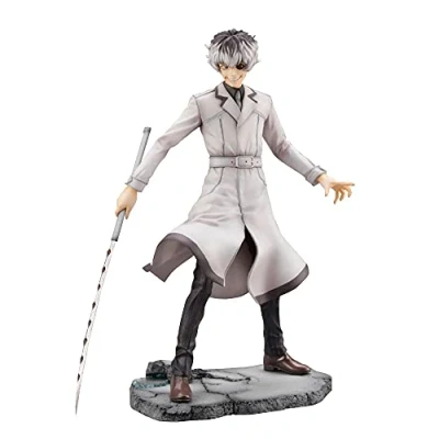 Image of Xinchangda Anime Tokyo Ghoul Action Figure Haise Sasaki Model Character PVC Collectible Toy Doll Desktop Ornaments Surprise Gifts 22cm (Sasaki haise, 22cm)
