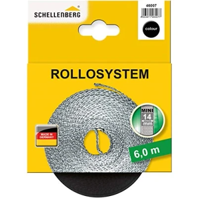 Image of Schellenberg Mini 46007 Roller Shutter Belt 14 mm/6 m/Black