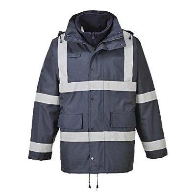 Image of Portwest S431NARL Iona 3 in 1 Traffic Jacket, Regular, Size Large, Navy