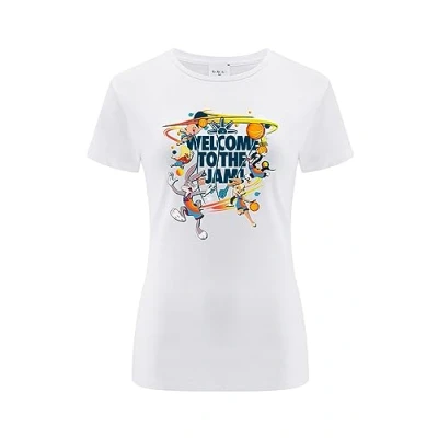 Image of ERT GROUP Women&#039;s 2 T Shirt, Space Jam 003 White, XS