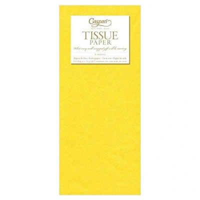 Image of Caspari Tissue Paper, Pack of 8, Yellow