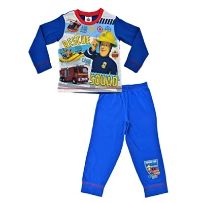 Image of Fireman Sam Boys 2 Piece Pyjama Set 18 24 Months