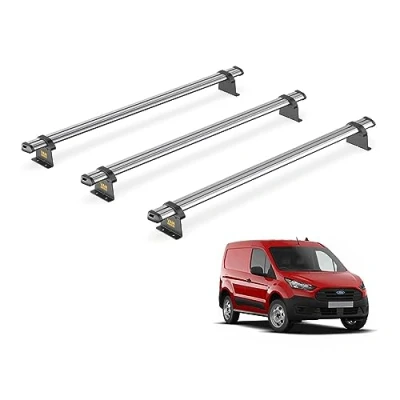Image of Van Guard Trade Roof Rack for Ford Transit Connect (2013 2023) 3 Steel Bars [Only Suitable Short Wheelbase Models] UltiBar SB309 3SWB