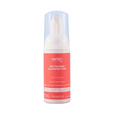 Image of SkinPep Revitalising Cleansing Foam Gentle And Light Face Cleanser + Vitamin E Aloe Vera Deep Makeup Removing (100ml)