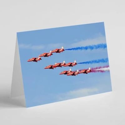 Image of Red Arrows display team birthday card