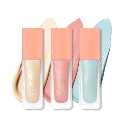 Image of Oulac Liquid Eyeshadow Satin Finish Multi Use Primer &amp; Blush Blendable Smooth Eye Make up, Crease Resistant, Non Greasy, Vegan, Cruelty Free (SA02/SA04/SA05)