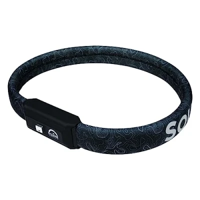 Image of Squire Bike Locks STRAPLOK™ 35/850 Black: Tough and Lightweight Wearable Lock with Multiple High Tensile Steel Cores, 850mm Length, 2 Keys Included