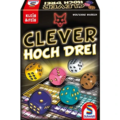 Image of Schmidt Spiele 49384 “Clever hoch Drei, Dice Game from the Klein &amp; Fein Series