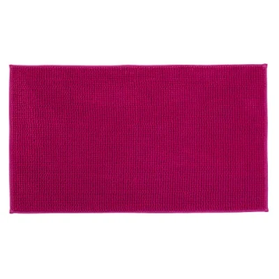 Image of Gözze Anti Slip Bath Mat, Super Soft, 100% Microfibre, 60 x 100 cm Cyclamen