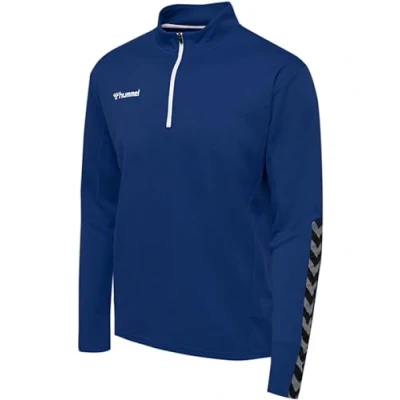 Image of hummel Men&#039;s Authentic Half Zip Sweatshirt True Blue