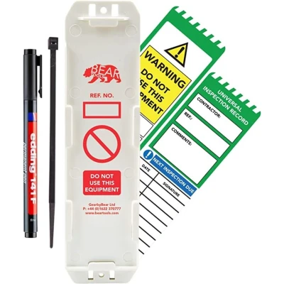 Image of BearTOOLS Universal Inspection Record Kit Generic Multi application Compact Design Safe Sites Frequent Observation (Holder + 2 Inserts Marker)