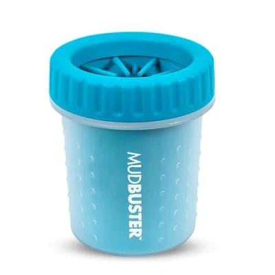 Image of Dexas MudBuster Portable Dog Paw Cleaner, Small, Blue,PW700312