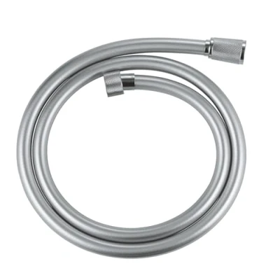 Image of GROHE VitalioFlex Silver TwistStop Smooth Shower Hose 1.25 m (Tensile Strength 50 kg, Pressure Resistance Up to 5 Bar, Heat 70C, Universal Connection G 1/2&#039;&#039; x 1/2&#039;&#039;), Chrome, 22112000