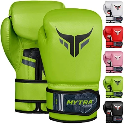 Image of Mytra Fusion Kids Boxing Gloves AL2 (Green, 8 oz)