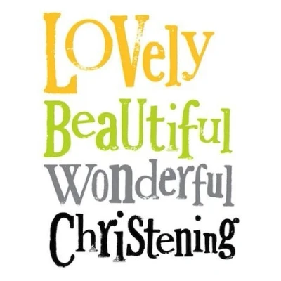 Image of Bright Side Card By Rachel Lovely beautiful wonderful christening (New in Cello) BS148