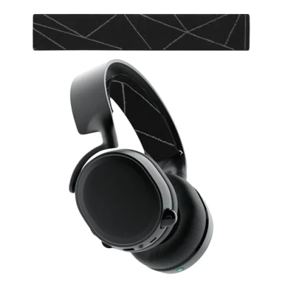 Image of kwmobile Headband Pad Compatible with SteelSeries Arctis 3 / 5 Headphones Elastic Nylon Replacement Black/Grey