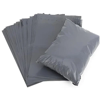 Image of Efforias Grey Mailing Bags (Pack of 100, 6.5&quot; X 9&quot;) Self Adhesive Waterproof and Tear Proof Postal