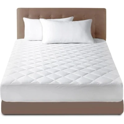 Image of Gaveno Cavalia Extra Soft QUILTED MATTRESS PROTECTOR White Double (Packaging may vary)