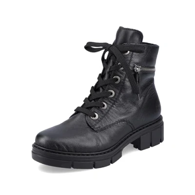 Image of Rieker Women&#039;s Y4510 01 Fashion Boot, Black, 6 UK