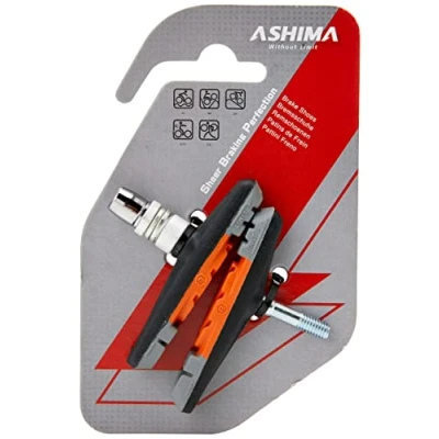 Image of Ashima V Brake Cartridge Shoe/Pad 3 Function, Colour Rim Pads, Black