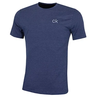Image of Calvin Klein Mens Newport Tee T Shirt Navymarl S