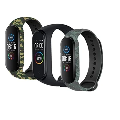 Image of nuosiweilang Compatible with Xiaomi Mi Band 7/Mi 6/Mi 5 Strap,Miband 7 Colourful Silicone Replacement Bracelet Wristband Bands Accessories for Smart 7/6/5