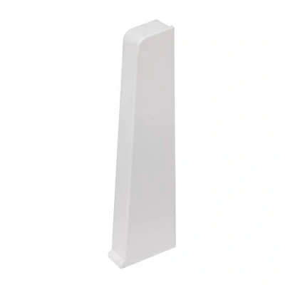 Image of Plastic Skirting Board High Line 2.5m PVC Right End Cap White Matt M089