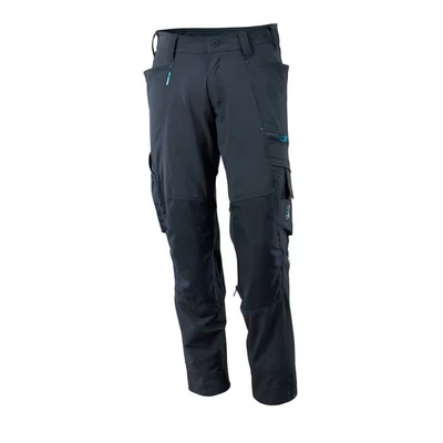 Image of Mascot 17179 311 010 90C51 Trousers with Kneepad Pockets, Black/Blue,