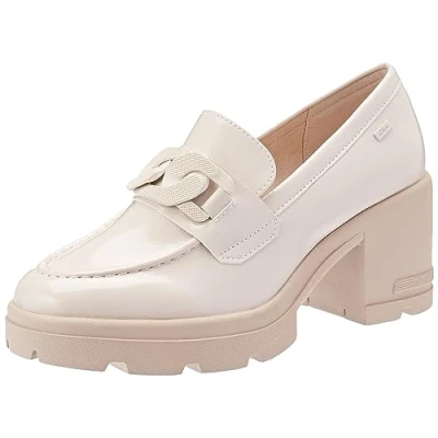 Image of s.Oliver [Women 5 24401 41 Loafer, Beige Patent, 6.5 UK